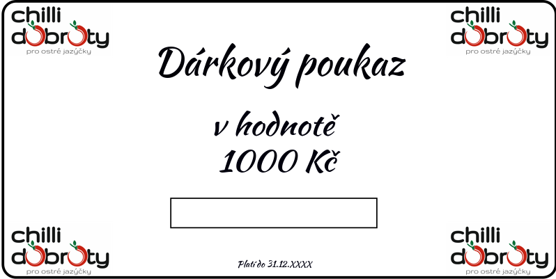 Dárkový poukaz 1000