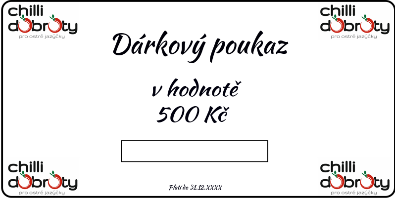 Dárkový poukaz 500